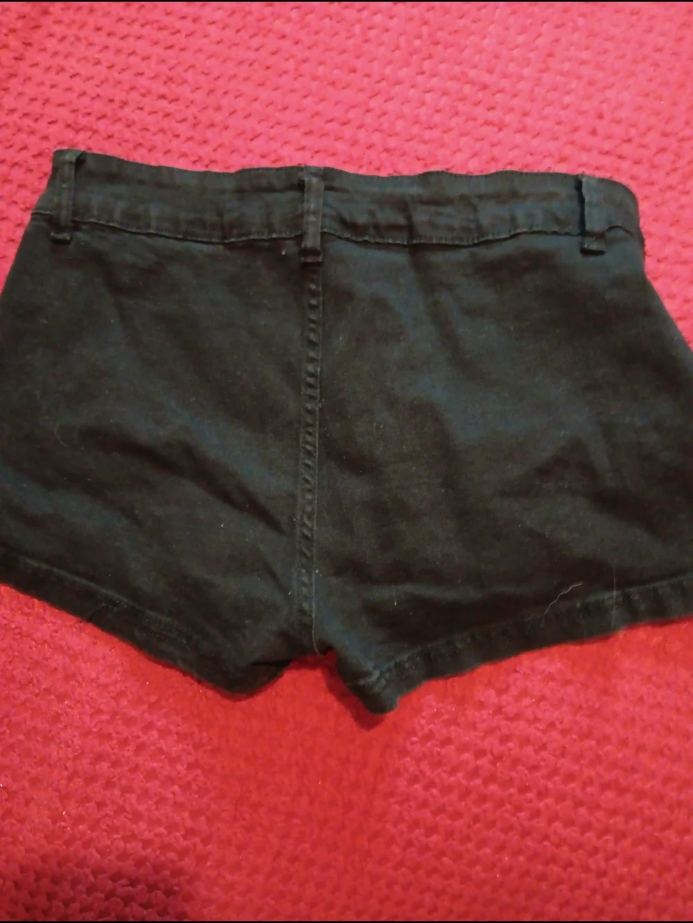 Women’s High-Rise Black Denim Shorts